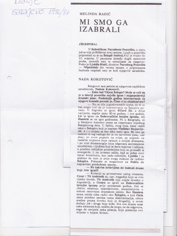 DALJE-SARAJEVO-000086-1-3-INTERVJU_LJUBISA_RISTIC_SUBOTICKO_NARODNO_POZORISTE_NADA_KOKOTOVIC
