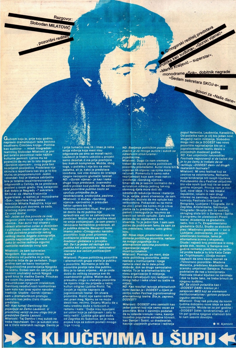 NASI_DANI_SARAJEVO-191286-INTERVJU_SLOBODAN_MILATOVIC