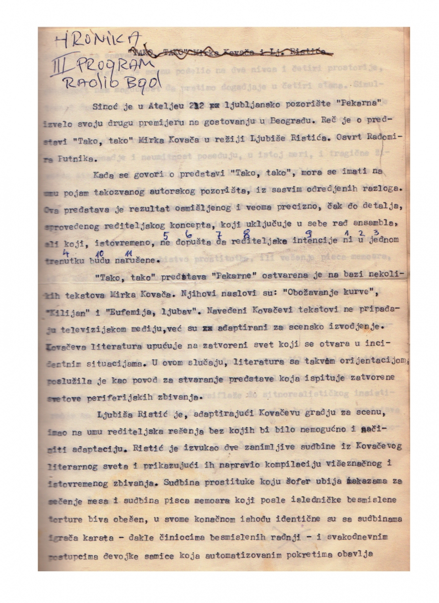 RADIO_BEOGRAD_II-04021975-1-2-HRONIKA_KULTURNI_DNEVNIK_TAKO_TAKO_LJUBISA_RISTIC_PEKARNA_LJUBLJANSKO_GLEDALISCE