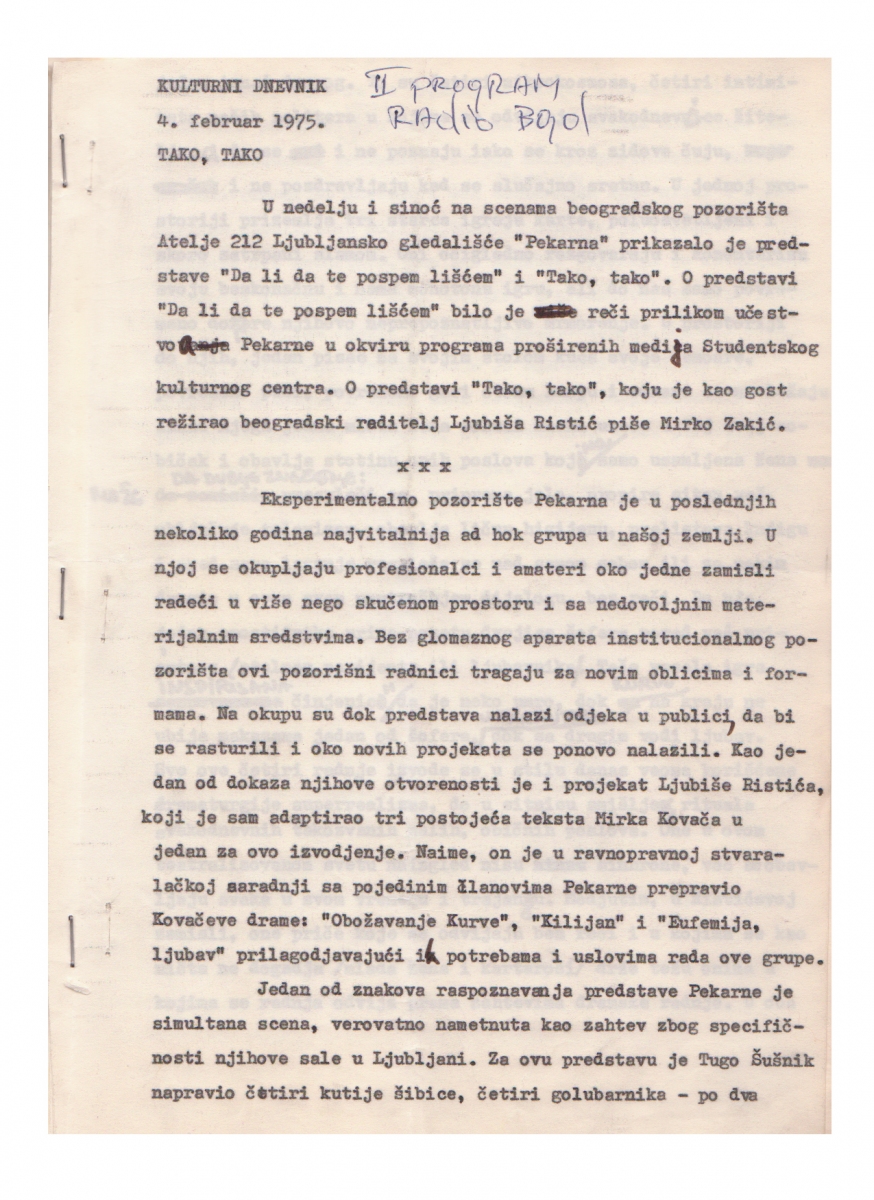 RADIO_BEOGRAD_II-04021975-1-3-KULTURNI_DNEVNIK_TAKO_TAKO_LJUBISA_RISTIC_PEKARNA_LJUBLJANSKO_GLEDALISCE