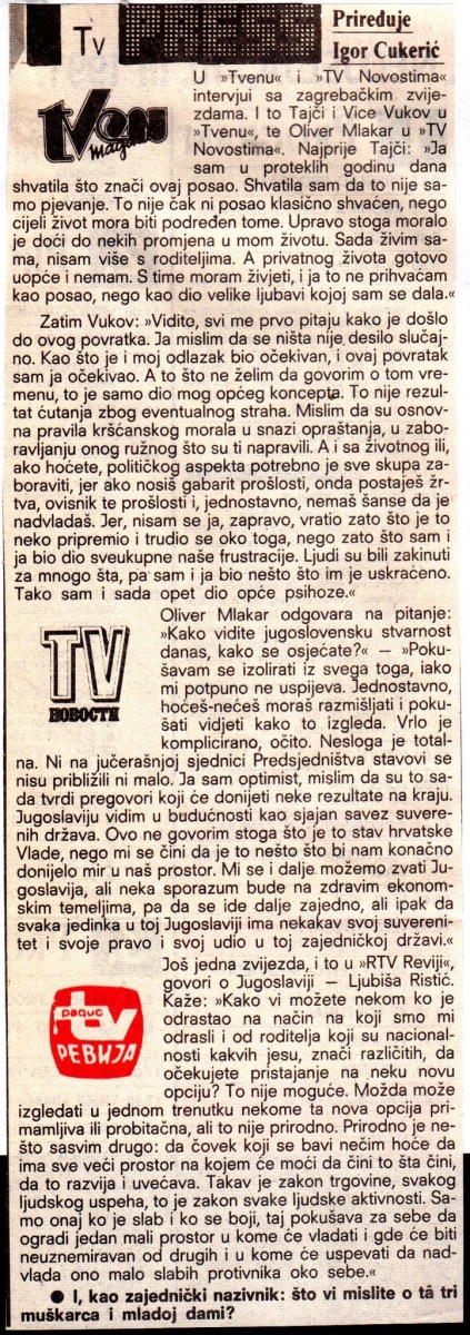 STUDIO_ZAGREB-080391-TV_NAJAVA_LJUBISA_RISTIC