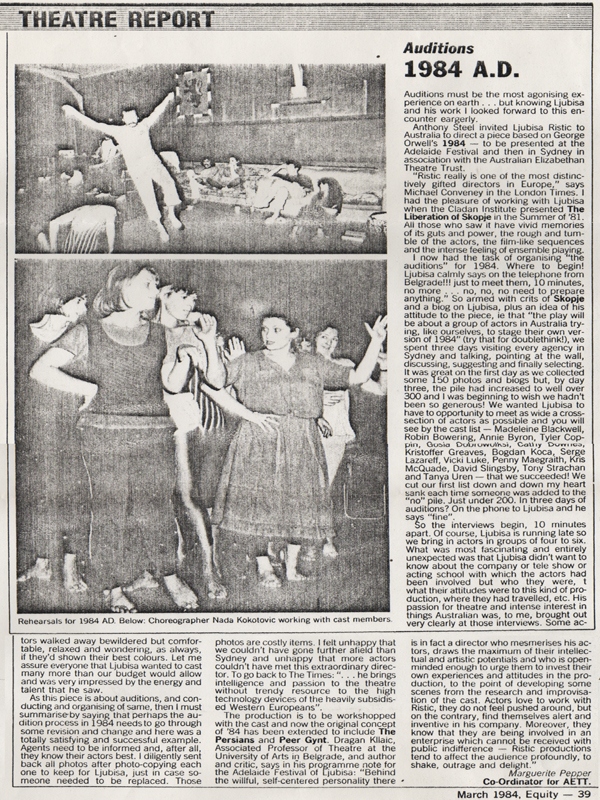 THEATRE-REPORT-0384-AUSTRALIJA_GOSTOVANJE_1984_LJUBISA_RISTIC_NADA_KOKOTOVIC_PERSIJANCI_ORVEL_IBZEN_PER_GINT