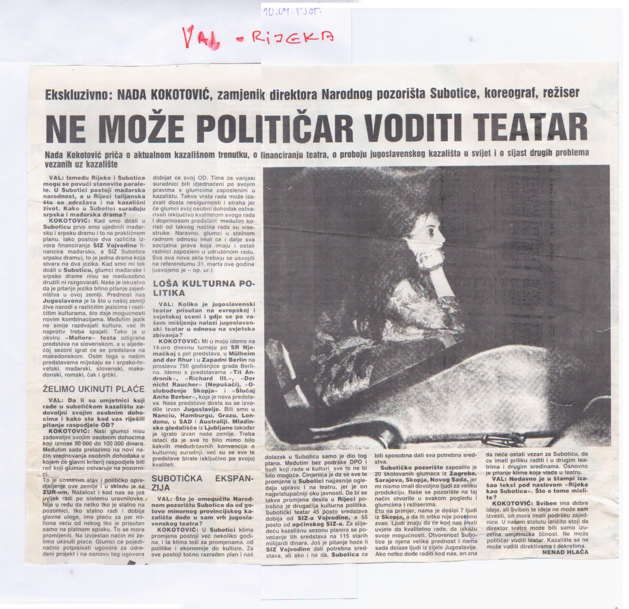 VAL-100487-INTERVJU_NADA_KOKOTOVIC_NARODNO_POZORISTE_SUBOTICA
